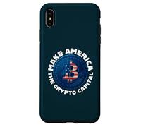 Faites de l'Amérique la Capitale Mondiale de la cryptographie des États-Unis Merch Coque pour iPhone XS Max