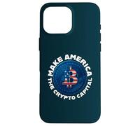 Faites de l'Amérique la Capitale Mondiale de la cryptographie des États-Unis Merch Coque pour iPhone 16 Pro Max