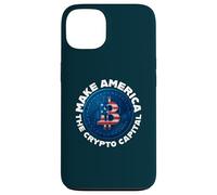 Faites de l'Amérique la Capitale Mondiale de la cryptographie des États-Unis Merch Coque pour iPhone 13