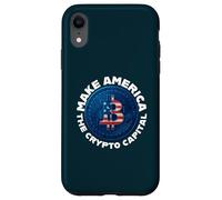 Faites de l'Amérique la Capitale Mondiale de la cryptographie des États-Unis Merch Coque pour iPhone XR