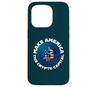 Faites de l'Amérique la Capitale Mondiale de la cryptographie des États-Unis Merch Coque pour iPhone 15 Pro