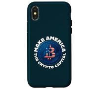 Faites de l'Amérique la Capitale Mondiale de la cryptographie des États-Unis Merch Coque pour iPhone X/XS