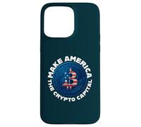 Faites de l'Amérique la Capitale Mondiale de la cryptographie des États-Unis Merch Coque pour iPhone 15 Pro Max