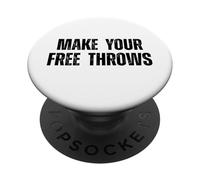 Faites de Vos Lancers francs Un Discours motivant pour Votre Joueur de Basket-Ball PopSockets PopGrip Adhésif