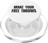 Faites de Vos Lancers francs Un Discours motivant pour Votre Joueur de Basket-Ball PopSockets PopGrip pour MagSafe