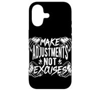 Faites des ajustements, Pas des Excuses Citation de Coque pour iPhone 17