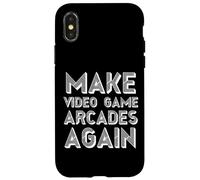 Faites des Arcades de Jeux vidéo à Nouveau dans l'arcade rétro Gamer Vintage Coque pour iPhone X/XS
