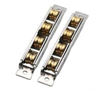 Faites glisser vos portes en douceur avec ces 2 systèmes de roulement en acier inoxydable dotés de roulements silencieux (A)