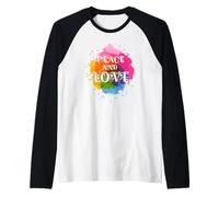 Faites la Paix, Pas la Guerre: Paix et Amour - Peace & Love Manche Raglan