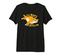 Faites la Sieste, détruisez Le capitalisme - Chat Communiste T-Shirt Haut de Gamme
