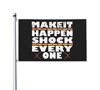 Faites-Le Arriver, Surprenez Tout Le Monde Drapeau Couleurs Vives Drapeaux Décoratif Drapeau De Jardin Pour Extérieur Jardin Mur 90X150Cm