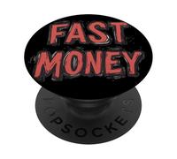Faites-le grand avec ce graphique Fast Money PopSockets PopGrip Adhésif
