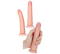Faites-le réaliste avec ventouse faux pénis vaginal anal gode portable doux