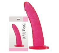 Faites-le réaliste avec ventouse faux pénis vaginal anal gode rose gelée...