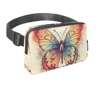 Faites passer vos excursions en plein air au niveau supérieur, notre sac banane de voyage est le sac à bandoulière indispensable pour la course, la marche, la randonnée et le cyclisme, motif papillon