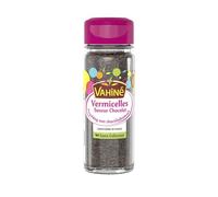 Faites plaisir avec de jolis desserts décorés avec les Vermicelles Saveur Chocolat VAHINE, le flacon de 65g sans colorant, conditionné en France - Lot de 4