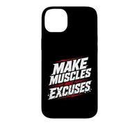 Faites Que Les Muscles ne soient Pas excusés pour la Gym, l'entraînement Physique Coque pour iPhone 14 Plus