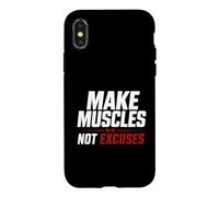 Faites Que Les Muscles ne soient Pas excusés pour la Gym, l'entraînement Physique Coque pour iPhone X/XS