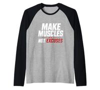 Faites Que Les Muscles ne soient Pas excusés pour la Gym, l'entraînement Physique Manche Raglan