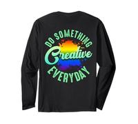 Faites Quelque Chose de créatif Chaque Jour avec des éclaboussures de Peinture Manche Longue