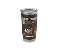 Faites ressortir votre médecin de la peste morte Halloween Gobelet isotherme en acier inoxydable double paroi