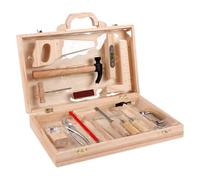 Faites semblant de jouer à un jouet de construction, ensemble d'outils en bois pour | Faites semblant de jouer à des kits de construction pour | Boîte à outils de réparation en bois