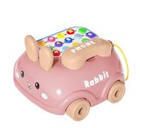 Faites semblant de jouer au téléphone, bavardage du téléphone | Les bavardent avec les roues | Style de lapin, plaisir de narration, jouets d'activité musicale, jeu de musique de dessin animé pour gar