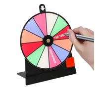 Faites tourner la roue, faites tourner la roue pour les prix | Enrouleur de roue antidérapant avec support amovible | Tableau acrylique effaçable, roue de roulette, 12 compartiments pour dessus de