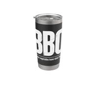 Faites un barbecue parce que les légumes savent ce qu'ils ont fait - Funny Grill Gobelet isotherme en acier inoxydable double paroi