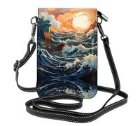 Faites un voyage en voiture. Ce sac à bandoulière léger et unisexe à rabat libère vos mains et est adapté pour les voyages, les vacances et une utilisation quotidienne., Sea and Sail, Taille unique