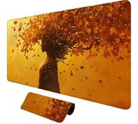 Faites Une Pause Tapis de Souris XXL 900 x 400 mm,Grand Tapis de Souris Femme avec Bords Cousus 3mm,Mouse Pad Gaming Accessoire Bureau Desk Decoration,Imperméable Résistant à Usure Lavable,o-1866