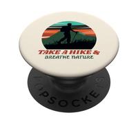 Faites Une randonnée et respirez la Nature (Hiker Graphic) PopSockets PopGrip Adhésif