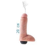 Faites vaginale anale réaliste avec testicules gicler gode avec faux sperme cock