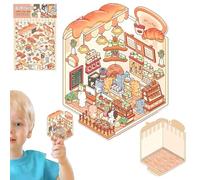 Faites vos propres autocollants de scène, autocollants de maison miniature - DÉCALAGES DE L'AMÉDICATION DE L'AMÉDICAGE 3D | Outil de décoration de scrapbooking, décalcomanies d'aménagement paysager de