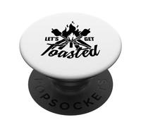 Faites-Vous Griller - Feu de Camp, Glamping en Plein air, Camping-Car PopSockets PopGrip Adhésif