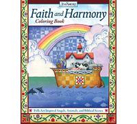 Faith and Harmony Coloring Book: Folk-Art Inspired Angels, Animals, and Biblical Scenes
