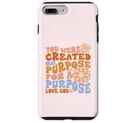 Faith and Positivity Flower Message rétro réconfortant Coque pour iPhone 7 Plus/8 Plus