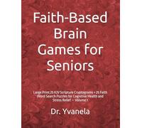 Faith-Based Brain Games for Seniors: Large Print 25 KJV Scripture Cryptograms + 25 Faith Word Search Puzzles for Cognitive Health and Stress Relief - Volume 1