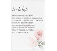 Faith Based To Do List Poster Modern Study Room Decor