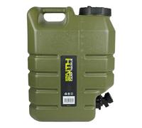 Faith Bidon d'eau avec Robinet - 15 LTR - 28x18x37.5cm - Vert - Sécurité Alimentaire - Poignée - Robinet de vidange - Convient pour Le Camping et la pêche - Polyéthylène - Fiabilité en déplacement