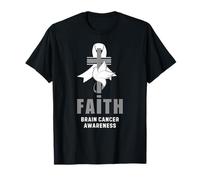 Faith Brain Cancer Christianisme Croix T-Shirt