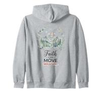 Faith Can Move Mountains Aquarelle Nature Art Sweat à Capuche