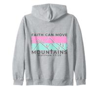 Faith Can Move Mountains Art de l'écriture chrétienne Sweat à Capuche