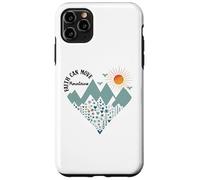 Faith Can Move Mountains Boho Floral Mountain Flower Heart Coque pour iPhone 11 Pro Max