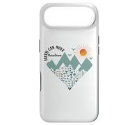 Faith Can Move Mountains Boho Floral Mountain Flower Heart Coque pour iPhone Air