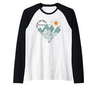 Faith Can Move Mountains Boho Floral Mountain Flower Heart Manche Raglan