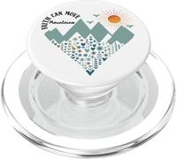 Faith Can Move Mountains Boho Floral Mountain Flower Heart PopSockets PopGrip pour MagSafe