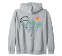 Faith Can Move Mountains Boho Floral Mountain Flower Heart Sweat à Capuche