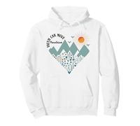 Faith Can Move Mountains Boho Floral Mountain Flower Heart Sweat à Capuche