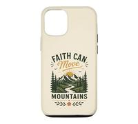 Faith Can Move Mountains Christian Mountain Nature Citation Coque pour iPhone 12/12 Pro